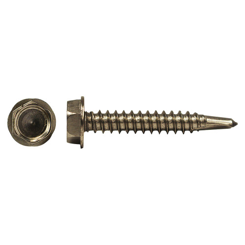 #14 x 3/4" Drill-X® Hex Washer Head Self-Drilling Metal Screws 410 Stainless Steel | 1055177-092