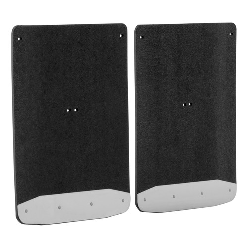 Rear Dually 20" x 23" Rubber Mud Guards, Select Silverado, Sierra 3500 (2 Flaps) | LUV250744