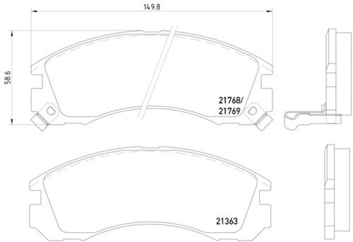 Disc Brake Pad Set | PGD355 016 531