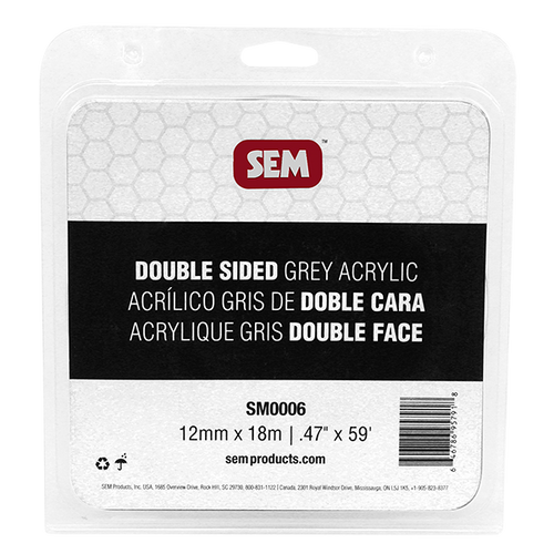 HS Double sided Grey Acrylic .47" x 59' | 430SM0006