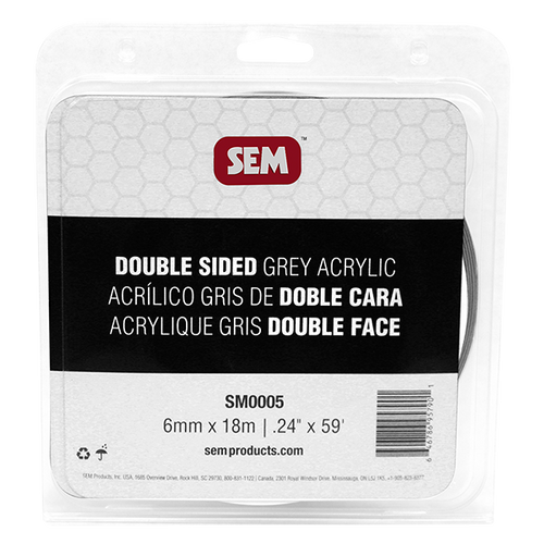 HS Double sided Grey Acrylic .24" x 59' | 430SM0005