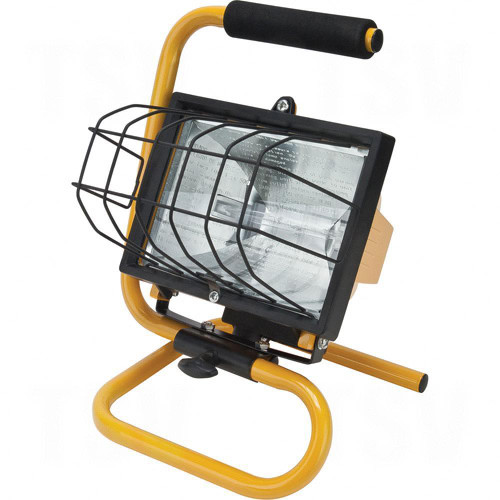 Portable Work Light, Halogen, 500 W, 8000 Lumens, Steel Housing | SCNXC949
