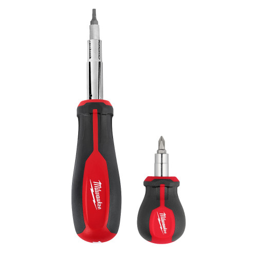 2pc 11-in-1 Multi-Bit Screwdriver and 6-IN-1 Stubby Multi-Bit Screwdriver | MET48-22-2763
