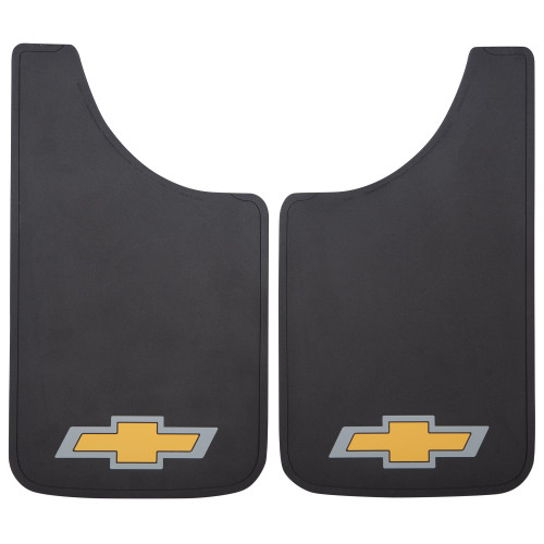 Chevrolet Bowtie 11x19 Gold Mud Guards | PLC000540R03