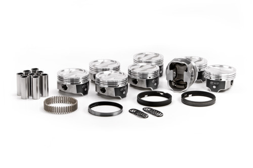 ICON FHR Piston & Ring Kit - Chevy 383, Rod 5.700, Dish +18cc 2V | UEMIC10011-.030K1