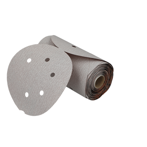 6" No-Fil Paper PSA Vacuum Disc Roll, 180 Grit A275OP, 100 Per Roll | NOR31511