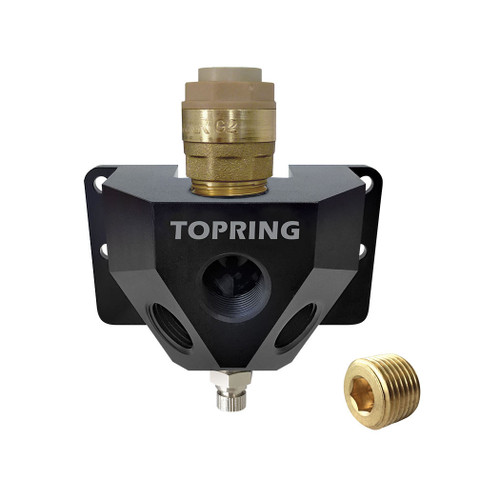 3 Port Aluminum Wall Manifold 1/2 (F) NPT for 22 mm S07 | 47T07.475