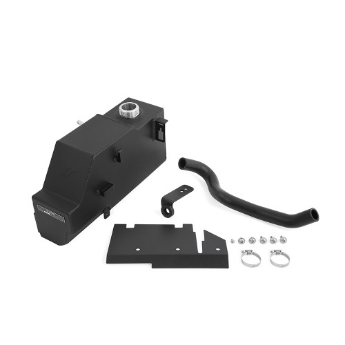 Aluminum Primary Degas Tank, fits Ford 6.7L Powerstroke 2011-2019, Black | MMAMMRT-F2D-11PMWBK