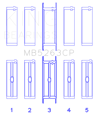 Engine Crankshaft Main Bearing Set | KBRMB5263CP 010
