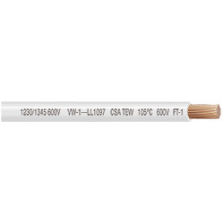 100' 18 AWG White TEW Wire | 1138018-6-C