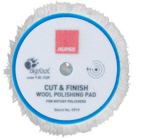 Cut & Finish Wool Rotary Pad, for 150mm Backing Pad (1pc) | 0RT9.BL180F