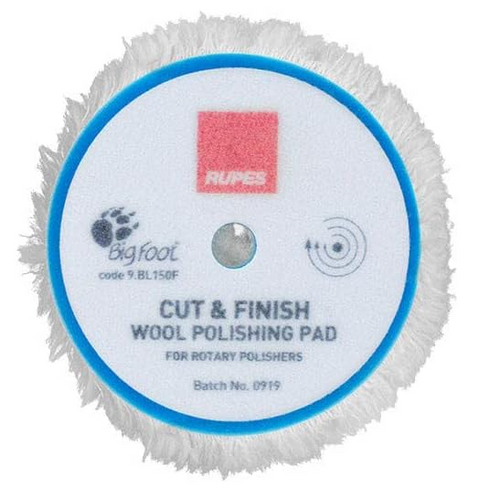Cut & Finish Wool Rotary Pad, for 165mm Backing Pad (1pc) | 0RT9.BL200F