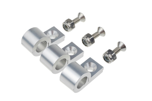 5/16 Polished Aluminum Line Clamps - 6pcs/pkg | RHP320-516-5
