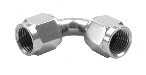 -06 Female to Female AN/JIC flare swivel coupling -90 deg - clear | RHP8190-06-5