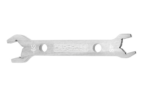 Double-ended aluminum AN wrench AN -04 Socket to AN -06 Socket - silver | RHP5468-06-5