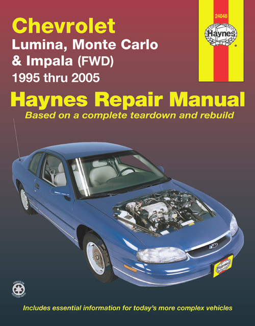Repair Manual, Chevrolet Lumina & Monte Carlo, '95-'05 | 44324048