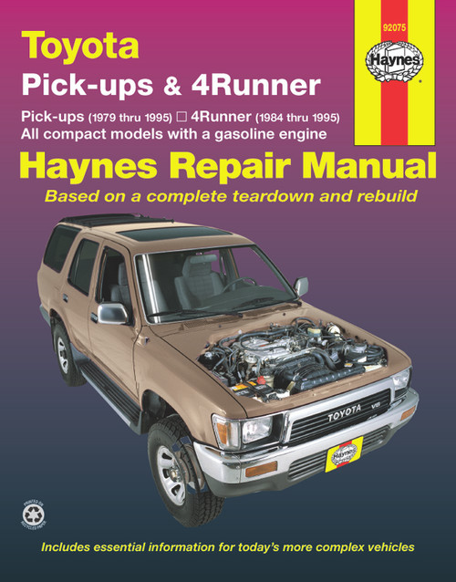 Repair Manual, Toyota Pick-ups & 4-Runner, '79-'95 | 44392075