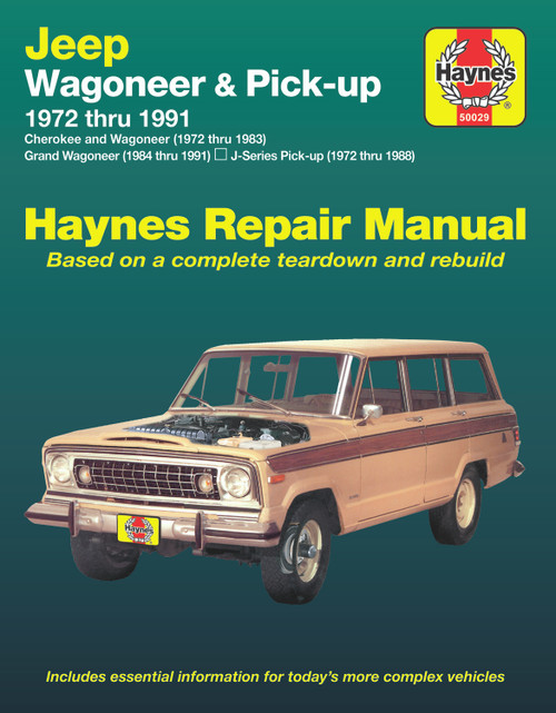 Repair Manual, Jeep Wagoneer (72-83), Grand Wagoneer (84-91), Cherokee (72-83) & J-Series pick-ups (72-88) | 44350029