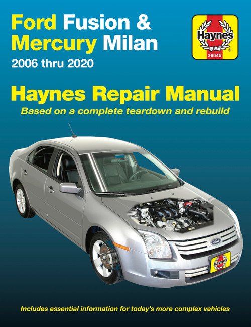 Repair Manual, Ford Fusion (06-20) & Mercury Milan (06-11) | 44336045