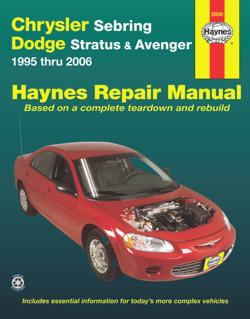 Repair Manual Chrysler Sebring & Dodge Avenger,  '95-'06 | 44325040