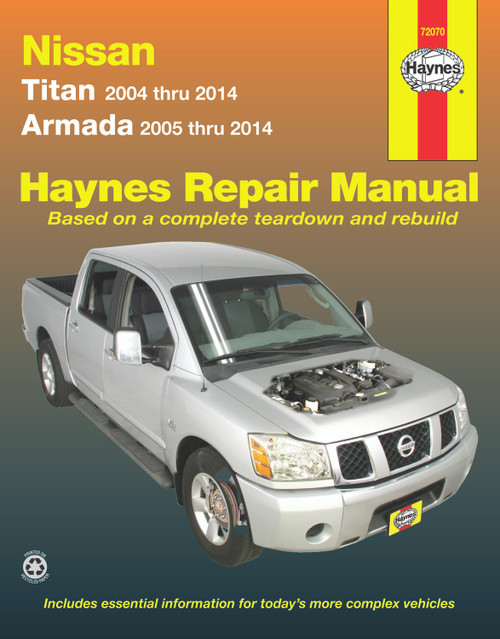 Repair Manual, Nissan Titan (04-14), Armada (05-14) & Pathfinder Armada (04) | 44372070