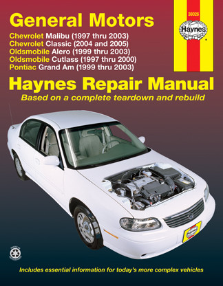 Repair Manual, Chevrolet Malibu (97-03), Oldsmobile Alero/Grand Am (99-03), Oldsmobile Cutlass (97-00) | 44338026