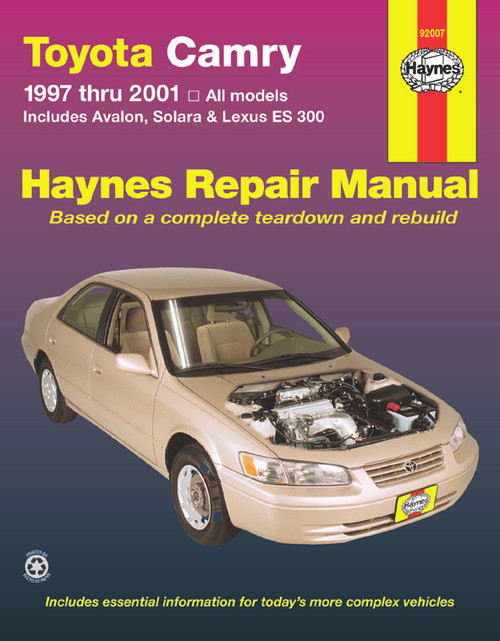 Repair Manual, Toyota Camry, Avalon, Solara, Lexus ES 300, '97-'01 | 44392007