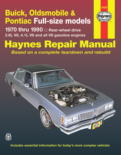Repair Manual, Buick / Olds / Pont. Full-Size (RWD), '70-'90 | 44319025