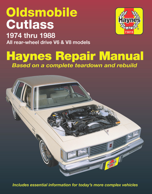 Repair Manual, Oldsmobile Cutlass & Cutlass Supreme, '74-'88 | 44373015