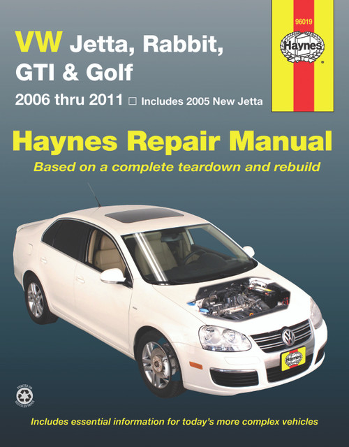 Repair Manual, VW Jetta, Rabbit, GTI, GLI & Golf, '05-'11 | 44396019