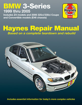 Repair Manual, BMW 3-Series, '99-'05 | 44318022
