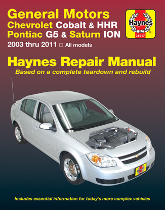 Repair Manual, Chevrolet Cobalt (05-10), Pontiac G5 (07-09) & Pontiac Pursuit (05-06) | 44338017
