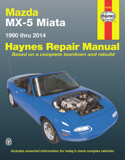 Repair Manual, Mazda MX-5 Miata, '90-'14 | 44361016