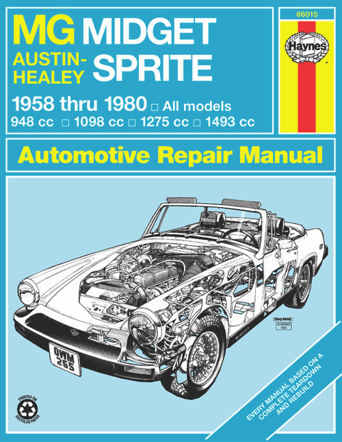 Repair Manual, MG Midget & Austin Healy Sprite, '58-'80 | 44366015