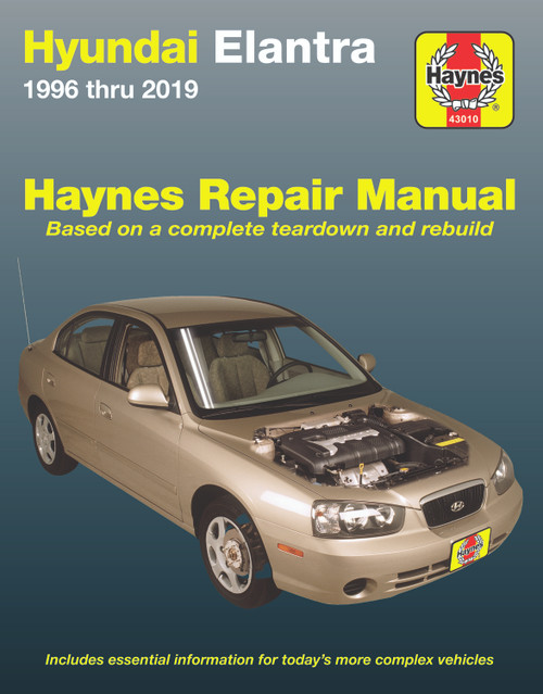 Repair Manual, Hyundai Elantra, '96-'13 | 44343010