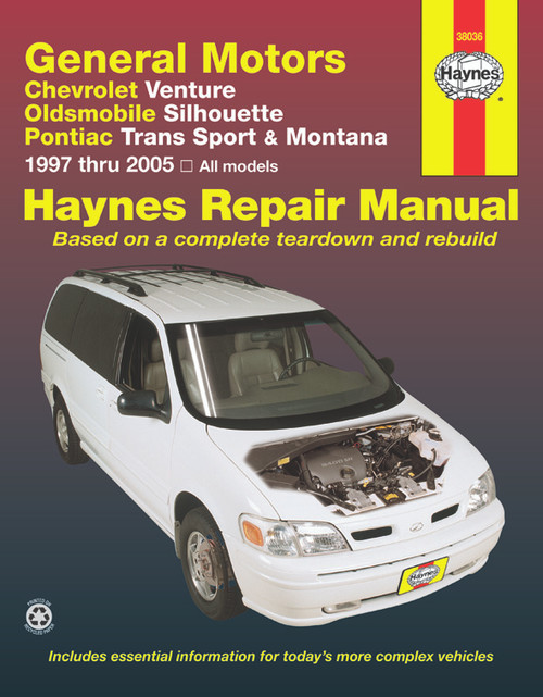 Repair Manual, GM: Venture, Silhouette, Trans Sport & Montana, '97-05 | 44338036