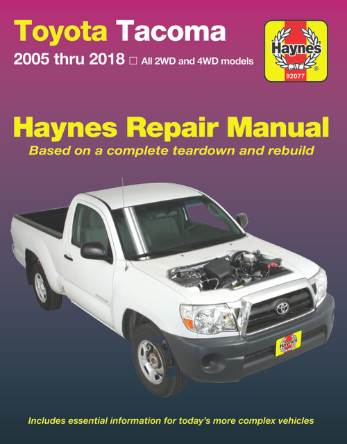 Repair Manual, Toyota Tacoma, '05-'18 | 44392077