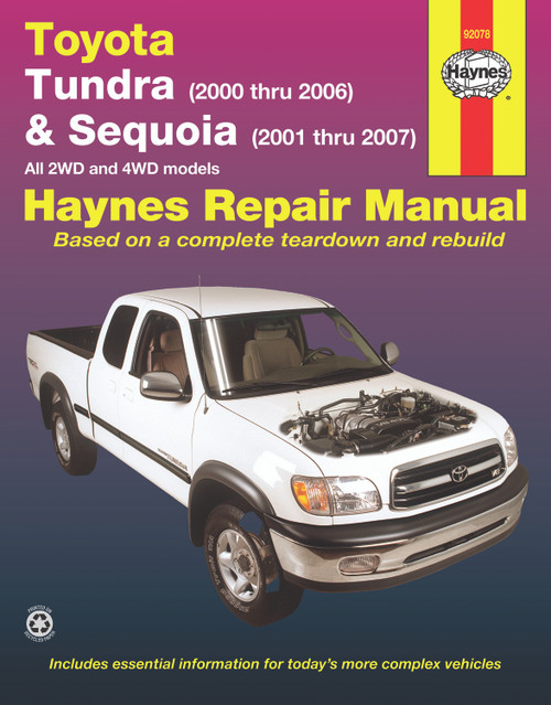 Repair Manual, Toyota Tundra, '00-'06 & Sequoia, '01-'07 | 44392078