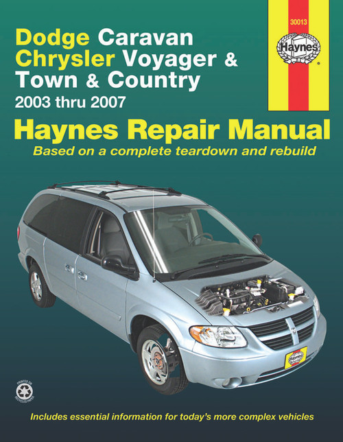 Repair Manual, Dodge Caravan, Chrysler Voyager/Town & Country; 2003-2007 | 44330013
