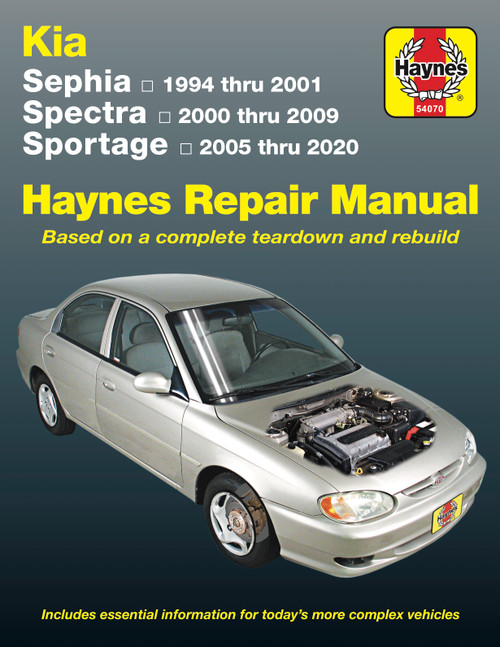 Repair Manual, Kia Sephia (94-01), Spectra (00-09) & Sportage (05-20) | 44354070