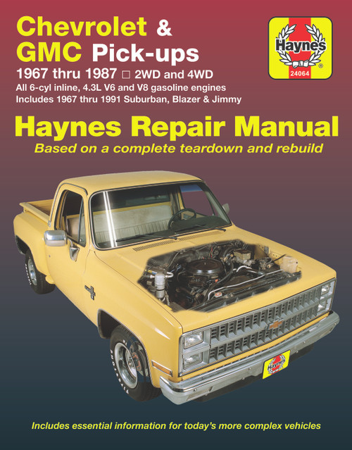 Repair Manual, Chevrolet & GMC Pick-up, '67-'87 | 44324064
