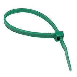 100 PCS 4" 18 lb Cable Tie - Green | 1137063-3-C