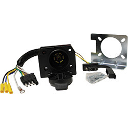 7 Pole RV Socket / 4 Way Flat Female 2 in 1 Trailer Connector | 1137712-31