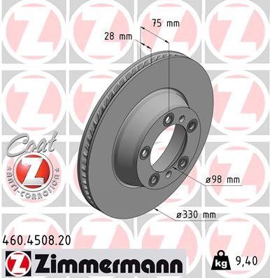Coat Z Brake Rotor | ZIM460.4508.20