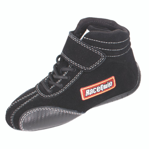 30400912 RaceQuip Euro Carbon-L Series Race Shoes SFI 3.3/ 5 Certified; Black Youth Size 12 | 0RQ30400912RQP