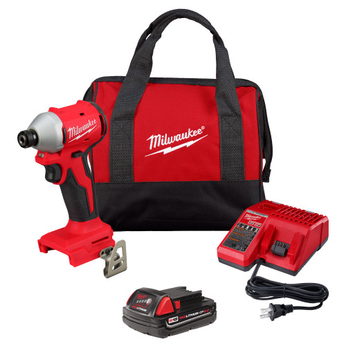 M18 Compact Brushless 1/4" Hex Impact Driver Kit | MET3650-21CT