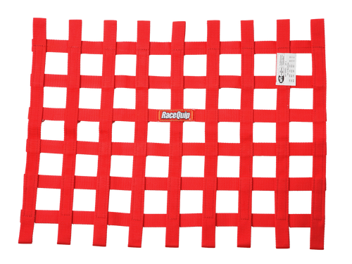 SFI 24.1 Ribbon-Style Race Car Window Net, Red - 18"x24" | 0RQ725015RQP