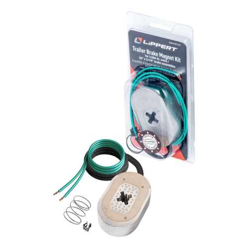 Electric Trailer Brake Magnet Kit, 3,500-lb. Axles, 10" x 2-1/4" Brakes, Green | LCI2024120112