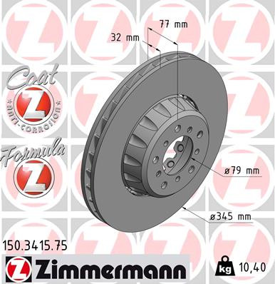 Formula F Coat Z Brake Rotor | ZIM150.3415.75