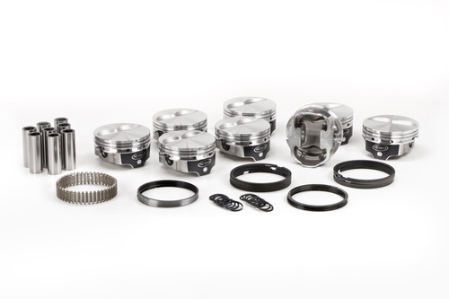 ICON FHR Piston & Ring Kit - Chevy 383, 6.00 Rod, +5cc Flat Top 2V | UEMIC10021-.030K1